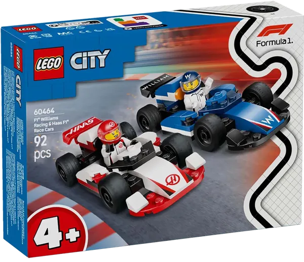 Изображение Конструктор с 4 лет 60464 Лего город машины виллиамс и хаас Лего к/у, 1 шт