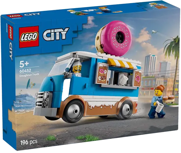 Изображение Конструктор с 5 лет 60452 Лего город фургон с пончиками Лего к/у, 1 шт