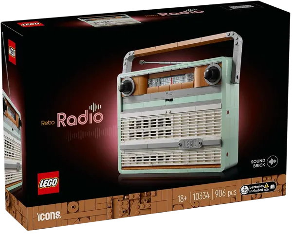 Изображение Конструктор с 18 лет 10334 Лего айконс ретро радио Лего к/у, 1 шт