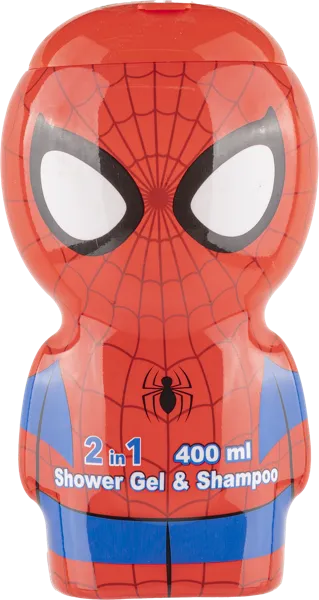 Изображение Гель для купания детский Эйр-вал человек-паук 2в1 Эйр-вал Инт п/у, 400 мл