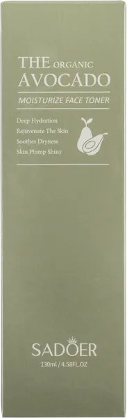 Изображение Тонер для лица Садоер авокадо увлажняющий Гуанджоу Обо к/у, 130 мл