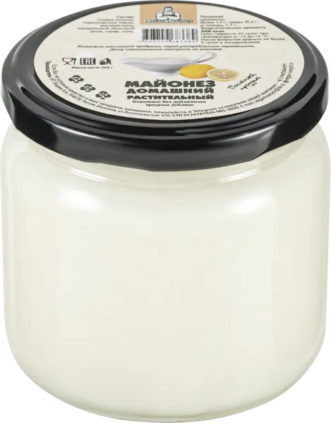 Изображение Майонез соевый Веган Иваныч домашний Токарев ИП с/б, 340 г