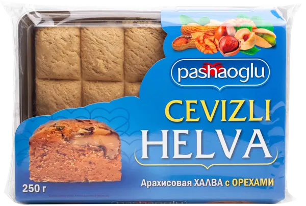Изображение Халва арахисовая Пашаоглу с орехами Восточный букет кор, 300 г