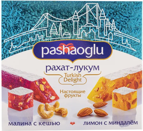 Изображение Рахат-Лукум Пашаоглу лимон миндаль малина кешь Восточный букет кор, 300 г