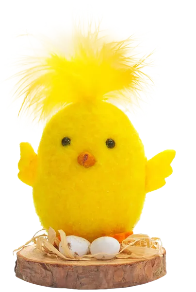 Изображение Сувенир Пасхальный Домашняя кухня цыпленок на деревяшке Домашняя кухня м/у, 3 шт