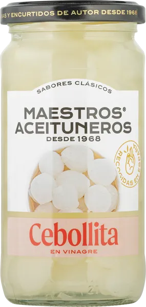 Изображение Лук в уксусе Маэстрос Асейтунерос жемчужный Маэстрос Асейтунерос с/б, 345 г
