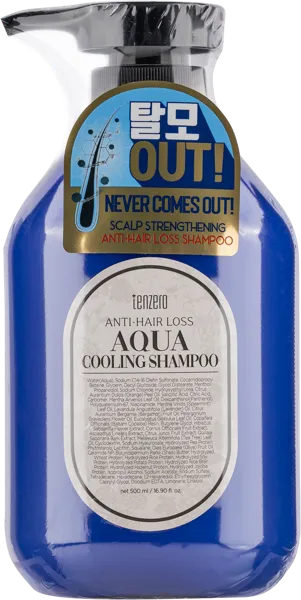 Изображение Шампунь для укрепления волос Тензеро гиалурон керамиды ментол Корея Си энд Би п/у, 500 мл