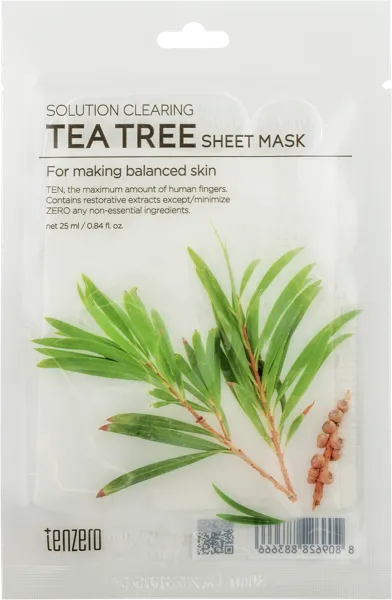 Изображение Маска питательная для лица Тензеро экстракт зеленого чая Корея Си энд Би м/у, 1 шт