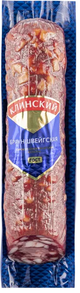 Изображение Колбаса сырокопченая Клинский брауншвейгская Клинский МК термоформ, 300 г