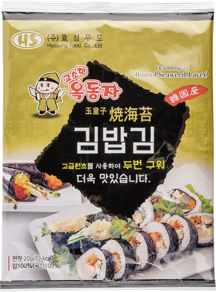 Изображение Морская капуста для роллов Шин Ок Донг Джа классическая Хесун Фуд Ко м/у, 20 г