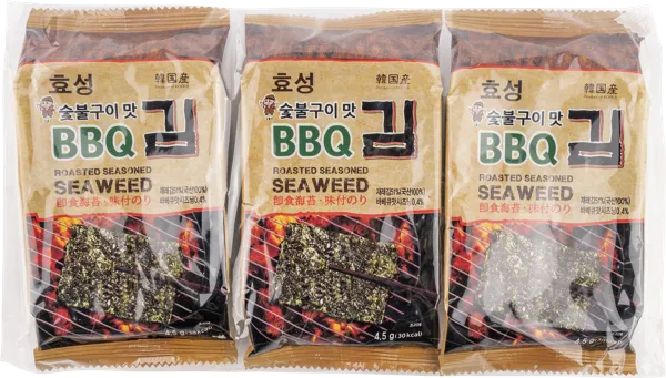 Изображение Морская капуста Шин Ок Донг Джа барбекю Хесун Фуд Ко м/у, 3*4,5 г
