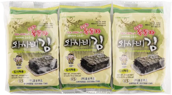 Изображение Морская капуста Шин Ок Донг Джа васаби Хесун Фуд Ко м/у, 3*4,5 г