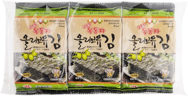 Изображение Морская капуста Шин Ок Донг Джа оливковое масло Хесун Фуд Ко м/у, 3*4,5 г