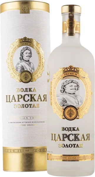 Изображение Водка Спирт Люкс 40% Царская золотая Ладога туба, 1 л
