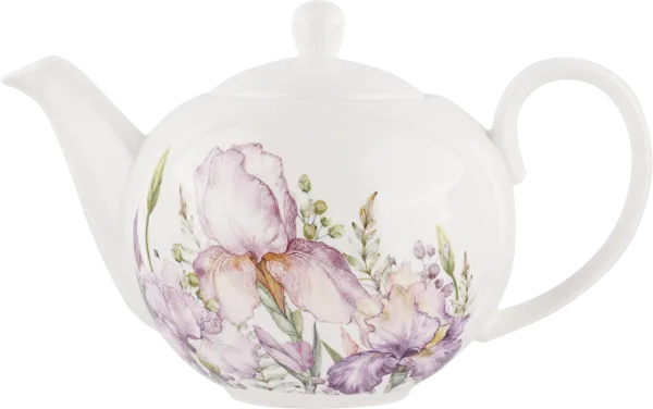 Изображение Чайник 1100мл Лефард ирис фарфор Лефард к/у, 1 шт