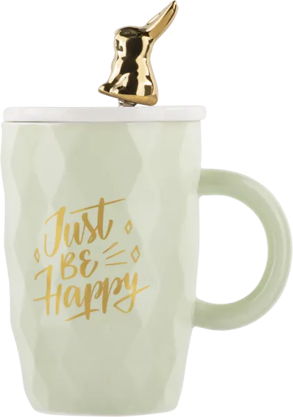 Изображение Кружка 390мл мятная Лефард бонни с крышкой и ложкой Лефард к/у, 1 шт