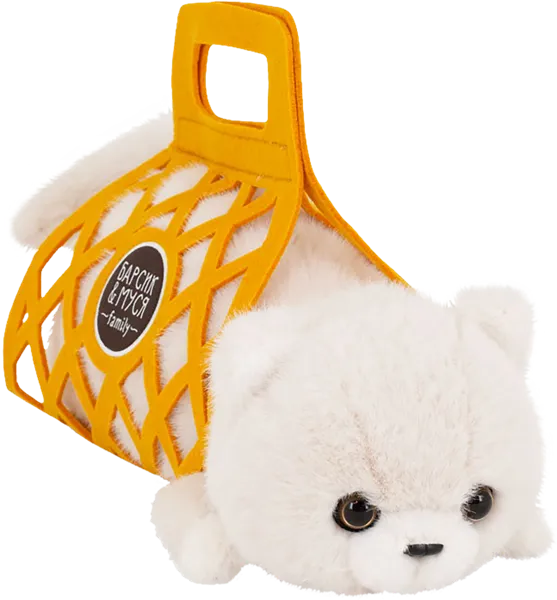 Изображение Мягкая игрушка 35 см Оранж тойс кот барсик в сумке Оранж Тойс , 1 шт