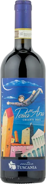 Изображение Вино красное сухое стиль №5 Санджовезе Кьянти Теста пер Ариа 2020 Кантина Тосканиа с/б, 0,75 л