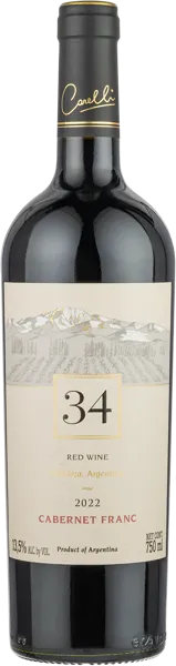 Изображение Вино красное сухое стиль №3 Каберне Фран Мендоса Карелли 34 2022 Карелли с/б, 0,75 л