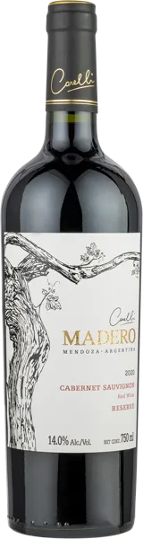 Изображение Вино красное сухое стиль №3 Каберне Совиньон Мендоса Мадеро резерв 2020 Карелли с/б, 0,75 л