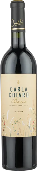 Изображение Вино красное сухое стиль №4 Мальбек Мендоса Карла Кьяро Резерв 2020 Карелли с/б, 0,75 л