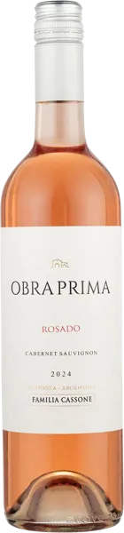 Изображение Вино розовое сухое Каберне Совиньон Мендоса Обра Прима Росадо 2024 Фамилия Кассоне с/б, 0,75 л