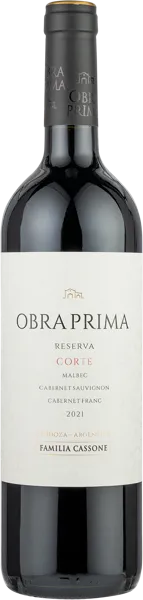 Изображение Вино красное сухое стиль №4 Мальбек купаж Мендоса Обра Прима Резерва Бленд Фамилия Кассоне с/б, 0,75 л