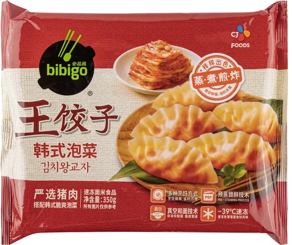 Изображение Дамплинги замороженные Бибиго кимчи свинина Лиоченг Хаотиан Фуд Ко м/у, 350 г