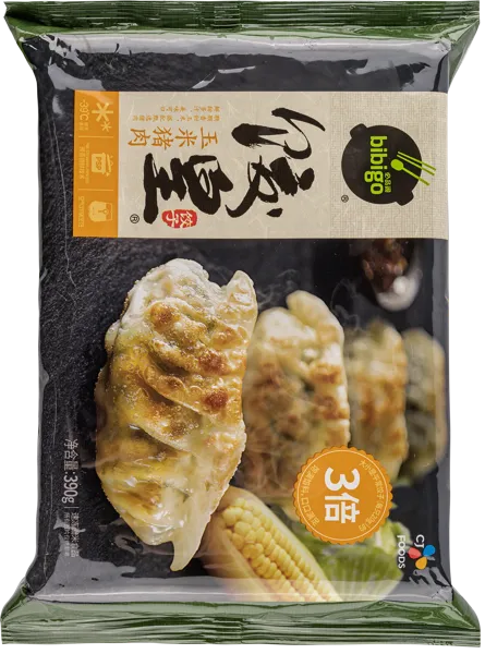 Изображение Дамплинги замороженные Бибиго свинина кукуруза Лиоченг Хаотиан Фуд Ко м/у, 390 г