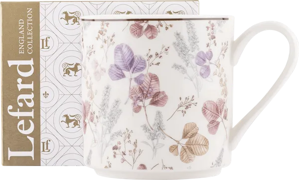 Изображение Кружка 360мл белая Лефард блоссом цветы Лефард к/у, 1 шт