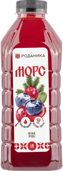 Изображение Морс Роданика лесные ягоды Домашний + п/б, 1 л