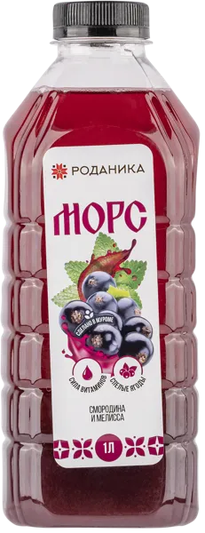 Изображение Морс Роданика смородина мелисса Домашний + п/б, 1 л