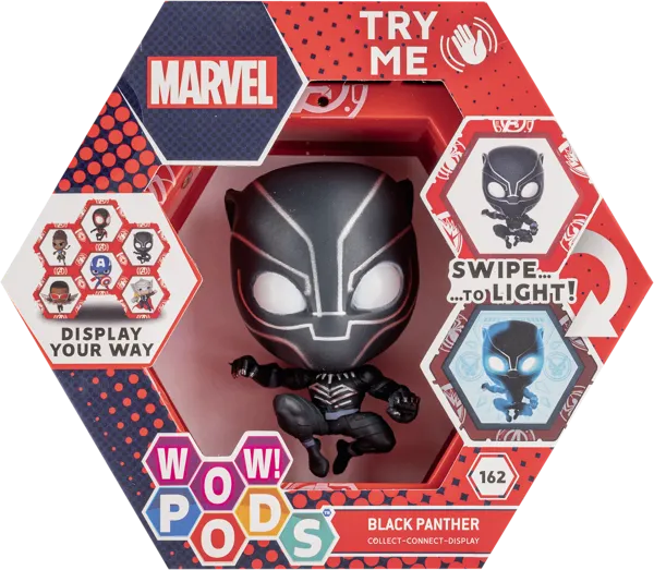 Изображение Фигурка интерактивная Марвел чёрная пантера в боксе Хасбро п/у, 1 шт