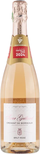 Изображение Вино игристое розовое брют Сьер Гайяр креман де бордо Сьер Гайяр с/б, 0,75 л