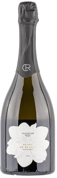 Изображение Вино игристое белое экстра брют Скалистый Берег ЗГУ блан де блан Скалистый берег с/б, 0,75 л