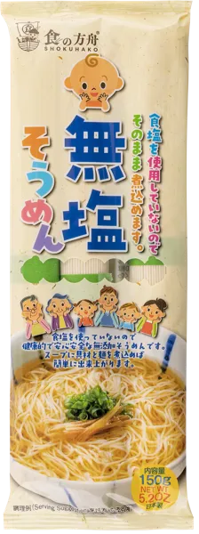 Изображение Лапша Пшеничная Шокухако сомэн без соли Шокухако м/у Атаго, 3*50 г