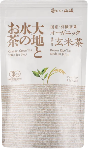 Изображение Чай зеленый в пакетиках Ямасиро БИО генмайча с обжаренным рис Ямасиро м/у Атаго, 25*2,5 г