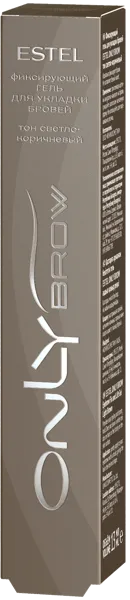 Изображение Гель фиксатор для бровей Эстель онли броу светло-коричневый 13 мл Юникосметик п/у, 1 шт