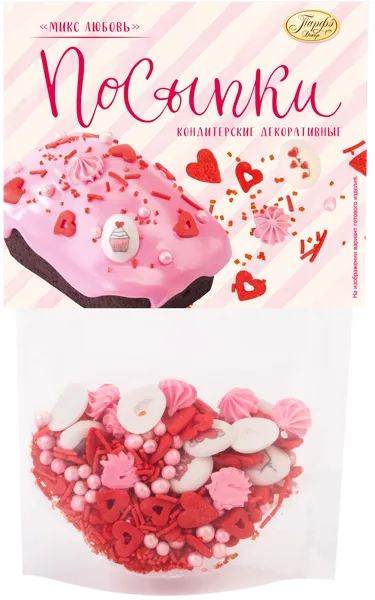 Изображение Посыпка кондитерская Парфэ  любовь  Топ Продукт м/у, 50 г