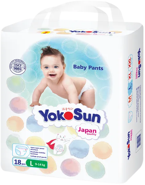 Изображение Трусики L 9-14 кг Йокосан комфорт Азия Лайф м/у, 18 шт