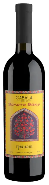 Изображение Вино плодовое красное п/сл Золото Баку гранат Агро-Азеринвест с/б, 0,75 л