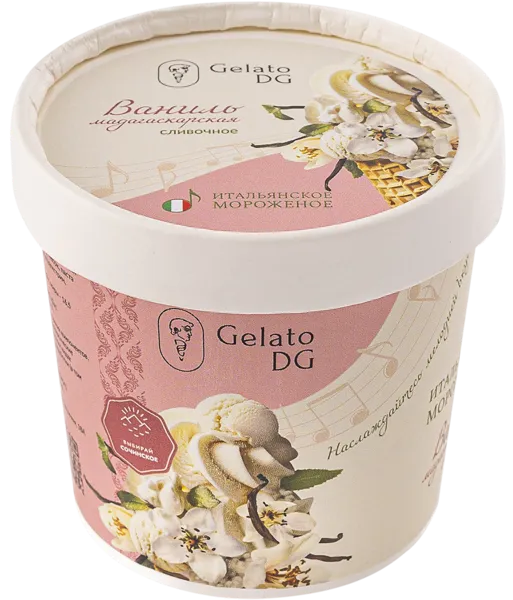 Изображение Мороженое сливочное Джелато ДГ ваниль Галлина Давиде ИП карт, 80 г