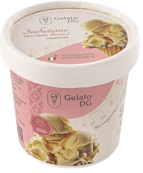Изображение Мороженое сливочное Джелато ДГ Забайоне Галлина Давиде ИП карт, 80 г