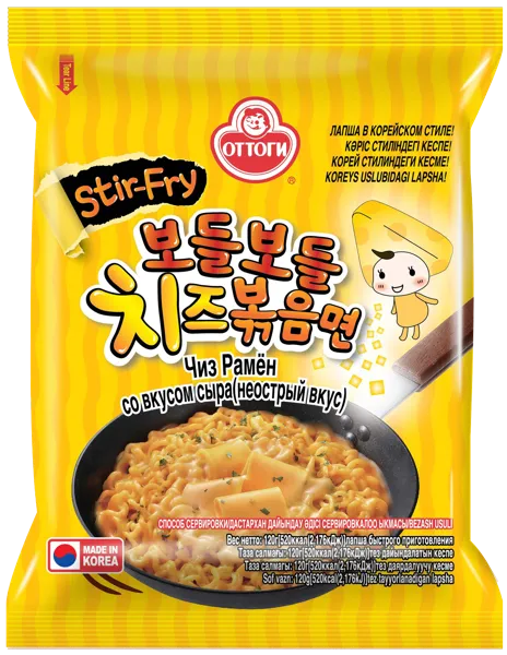 Изображение Лапша быстрого приготовления Оттоги рамен с сыром не острый Оттоги м/у, 120 г