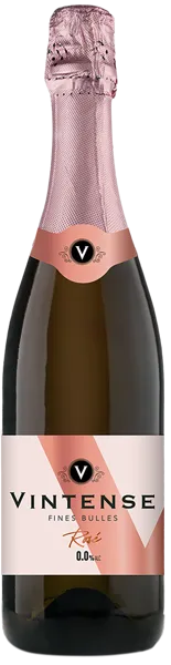 Изображение Вино игристое розовое п/сух Безалкогольное Винтенс Фин Баблс Винтенс с/б, 0,75 л
