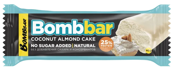 Изображение Батончик протеиновый Бомббар миндально-кокосовый Фитнес Фуд м/у, 40 г