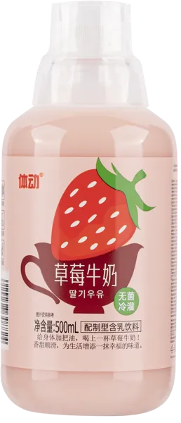 Изображение Напиток молочный негаз Воервонг клубника Воервонг п/б, 0,5 л