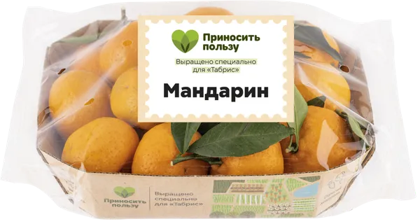 Изображение Фрукт мини Табрис мандарин Кубанские поля подложка, 600 г