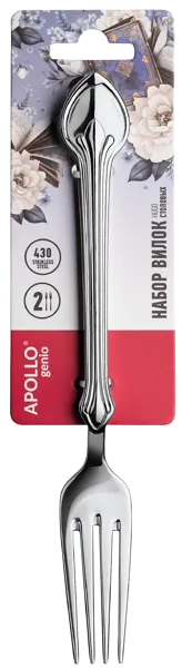 Изображение Вилка столовая Аполло Дженио Хьюго Аполло к/у, 2 шт
