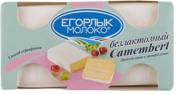 Изображение Сыр 50% с плесневой корочкой Егорлык Молоко камамбер без лактозы Егорлык Молоко кор, 125 г